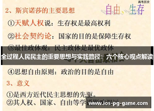 全过程人民民主的重要思想与实践路径：六个核心观点解读