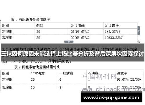三球因何原因未能选择上场比赛分析及背后深层次因素探讨