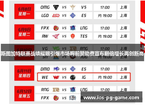 斯图加特联赛战绩耀眼引爆市场胸前赞助费宣布翻倍增长再创新高